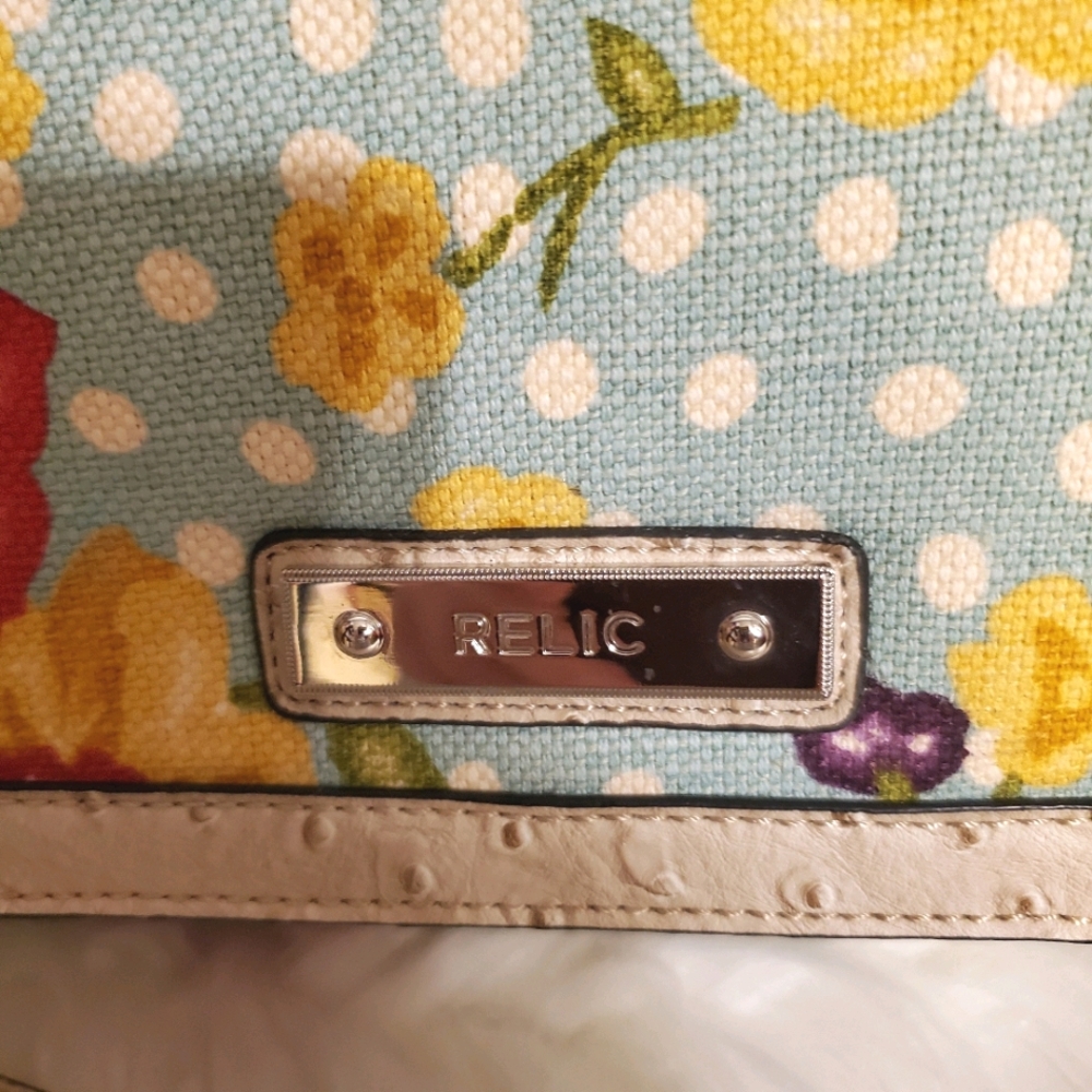 Relic By Fossil Woven Floral Pattern Shoulder Bag - image 3